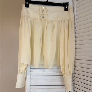 Orseund Iris Enchanted Silk Poet Blouse XS